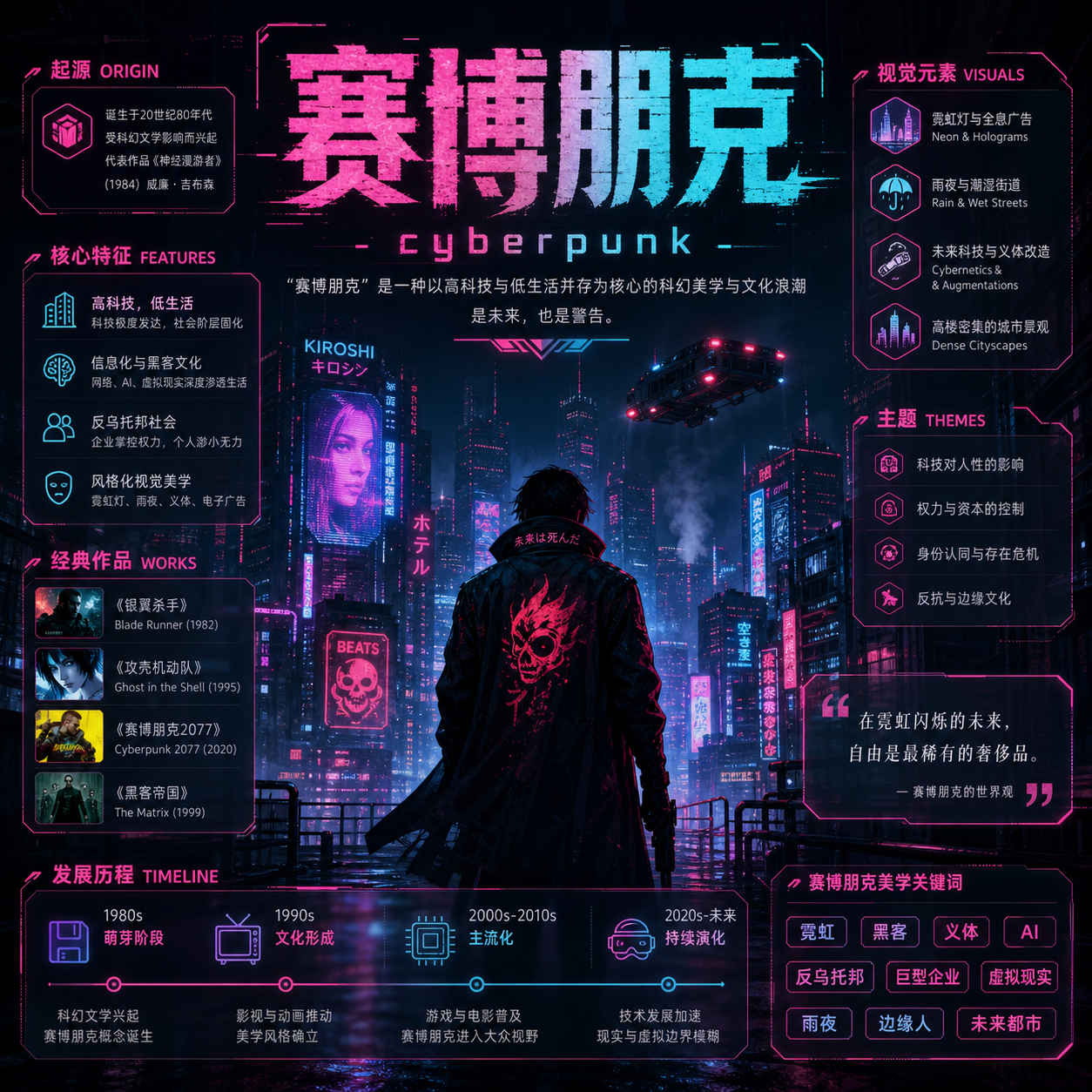 赛博朋克风格 - AI 生成封面示例